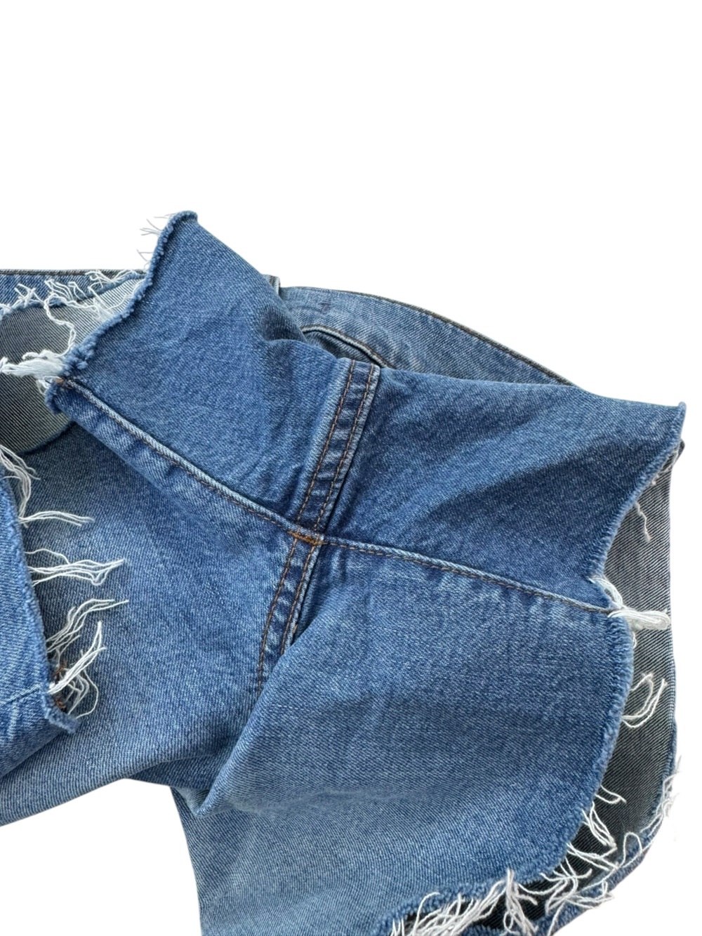 NEW MADEWELL High Rise Denim Shorts Button Front Edition Size 27 - Picture 9 of 11